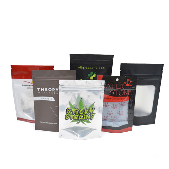 Resealable Ziplock Mylar Smell Proof Bag For Hearbs Cannabis Buy